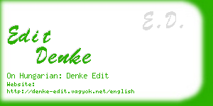 edit denke business card